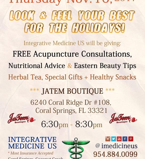 Jatem Boutique Parkland Acupuncture Holiday Event