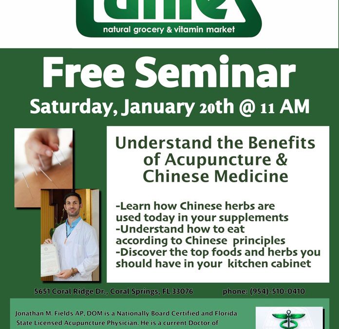 Parkland Acupuncture Chinese Medicine Seminar at Tunies