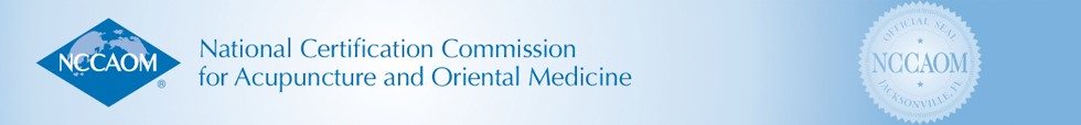 National Certifcation Commission Acupuncture Oriental Medicine Header