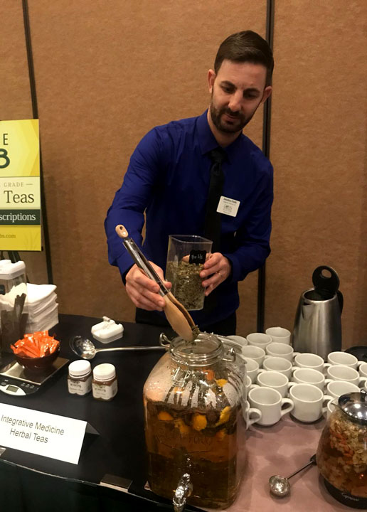 Coral Springs Acupuncture clinic serving tea at Gala